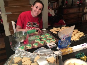 This trip she made a mountain of sugar cookies, something I have never made in my life.